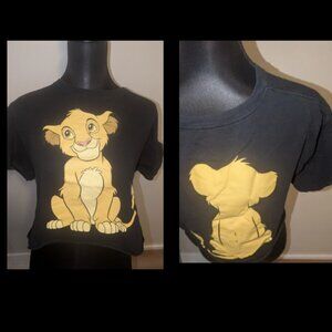 Womens Disney Lion King Simba Crop Top Size L